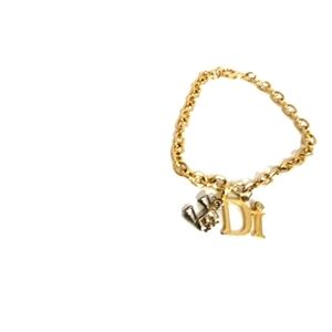 Diamond International women's charm bracelet. Binocular charm